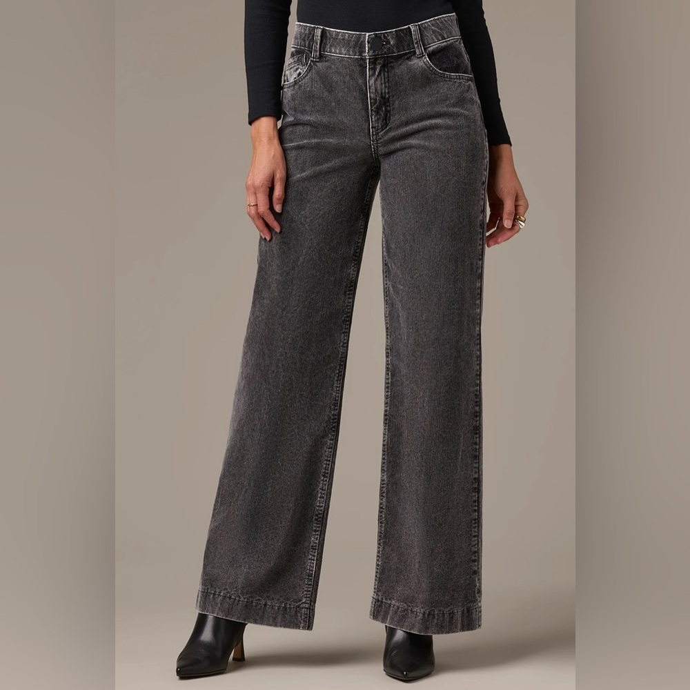 Wit & Wisdom Washed Black Wide Leg Jeans